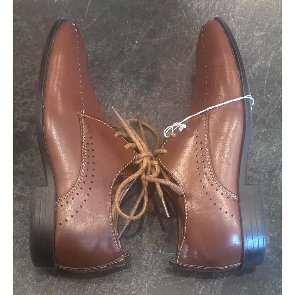 Freeman Boys Cole11-7 Brown Boys Dress Shoes Size 12M, SCVLPOTRK#958480